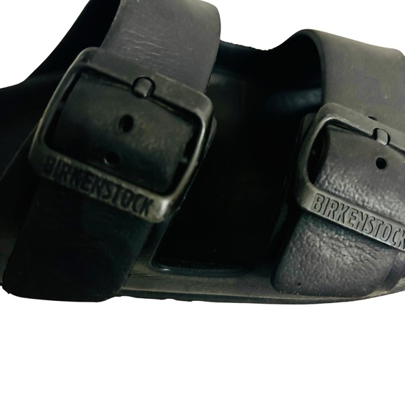 Birkenstock Arizona Black Two-Strap Adjustable Slides Sz 39 (Women’s 8) - Picture 2 of 8